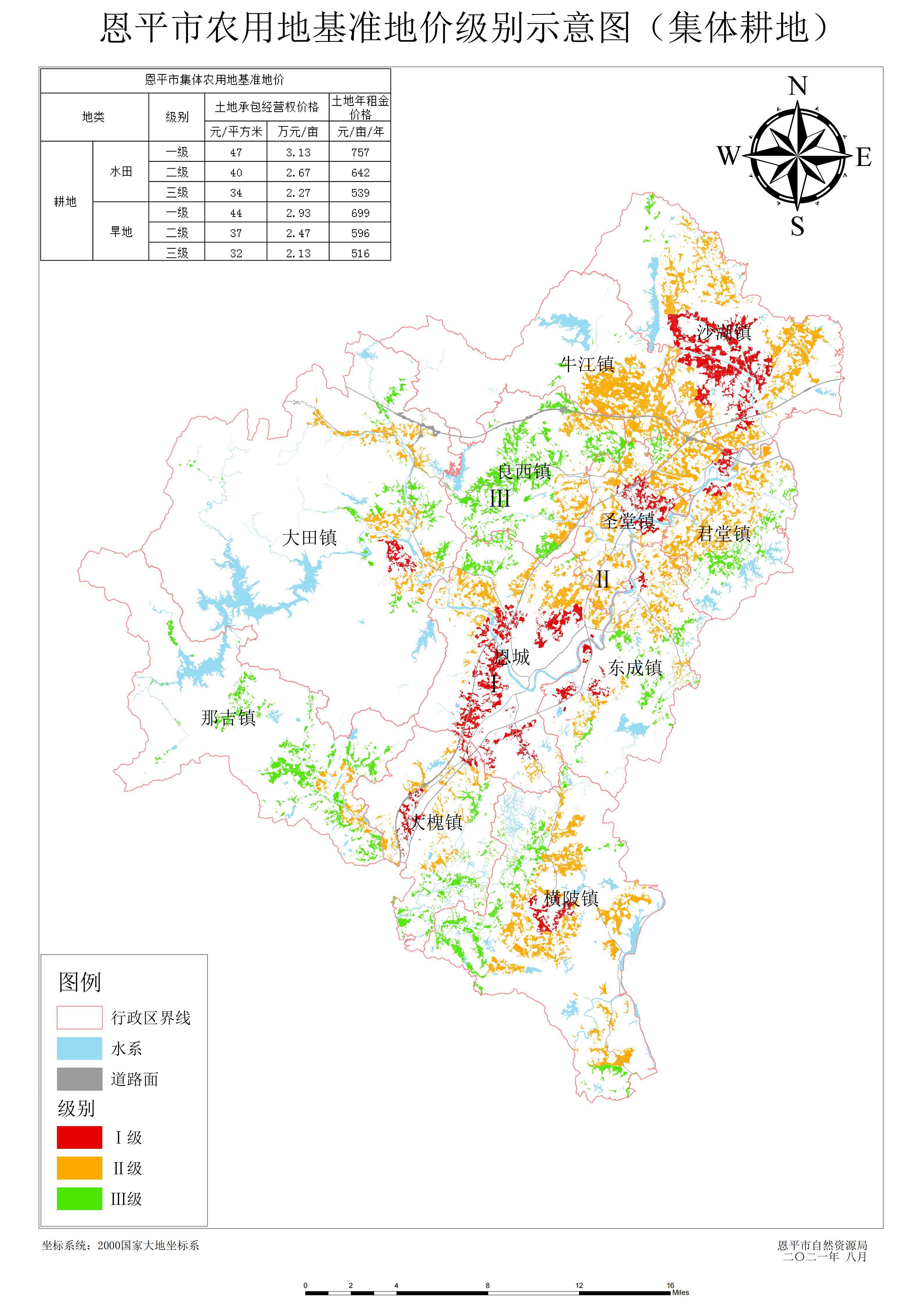 恩平市农用地基准地价级别示意图(集体耕地).jpg