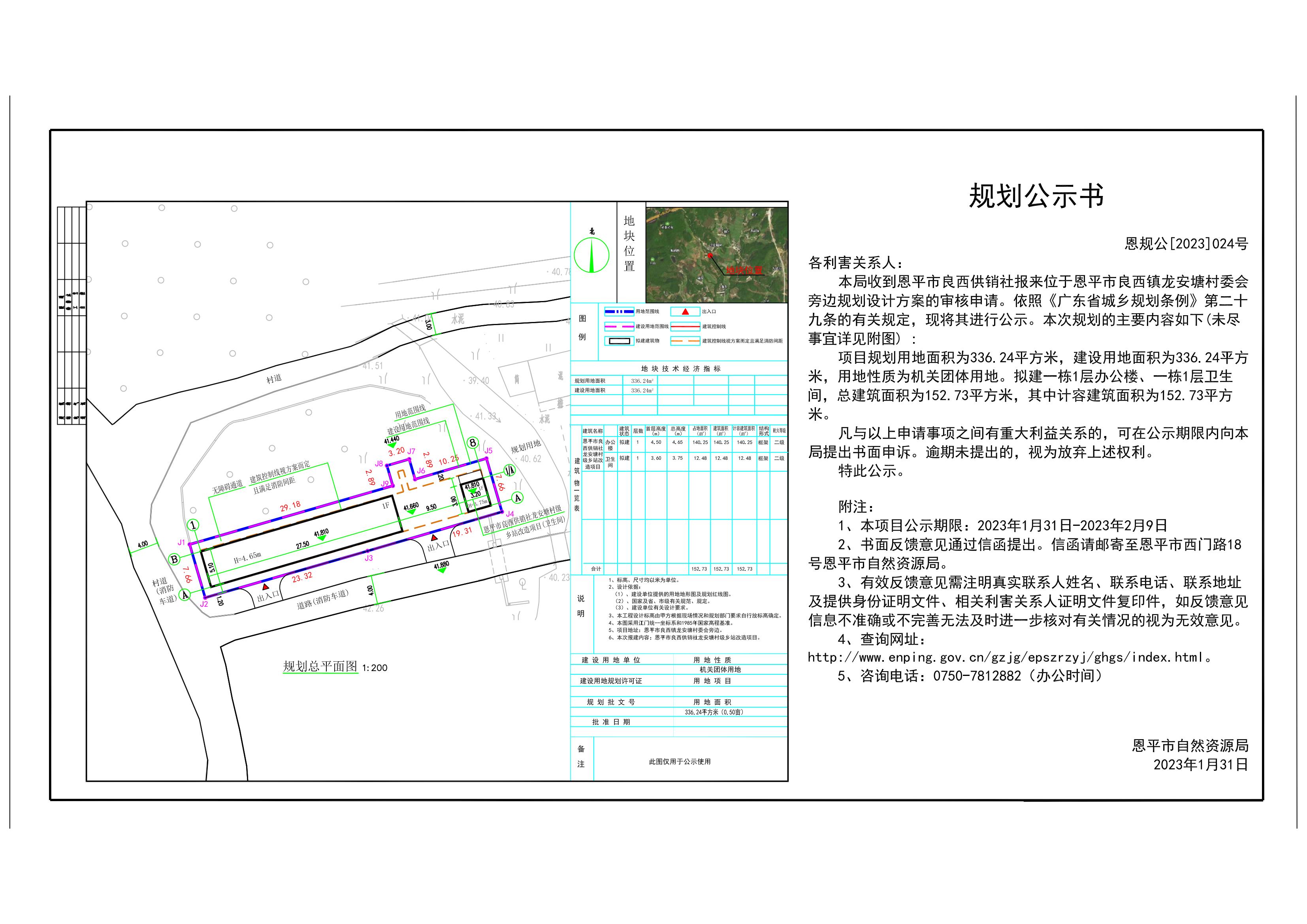 24、关于恩平市良西镇龙安塘村委会旁边(恩平市良西供销社)规划总平面图的公示 Model (1)_00.jpg