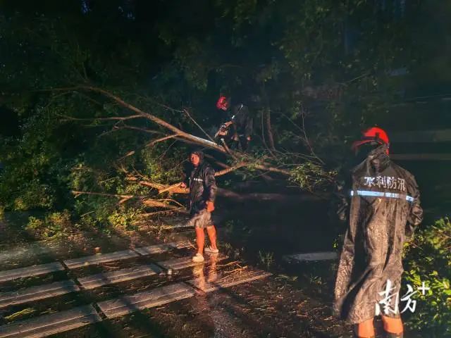 夜幕降临,党员干部们继续坚守岗位。 图片