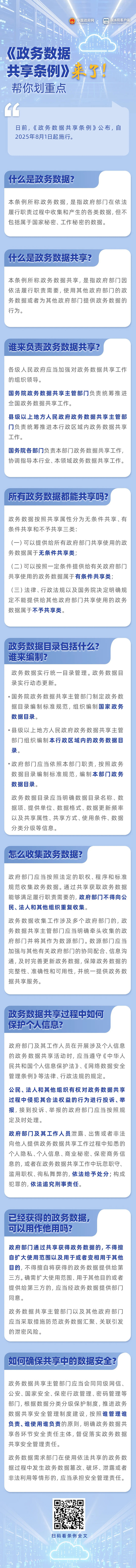 《政务数据共享条例》政策图解