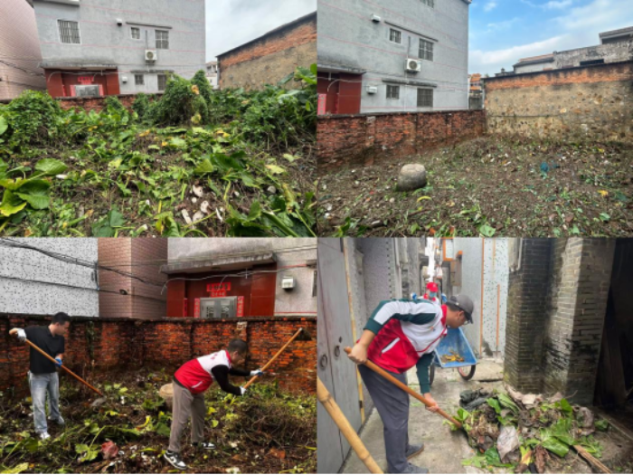 市信访局党员干部职工到沙湖镇南平村委会深入开展爱国卫生运动 