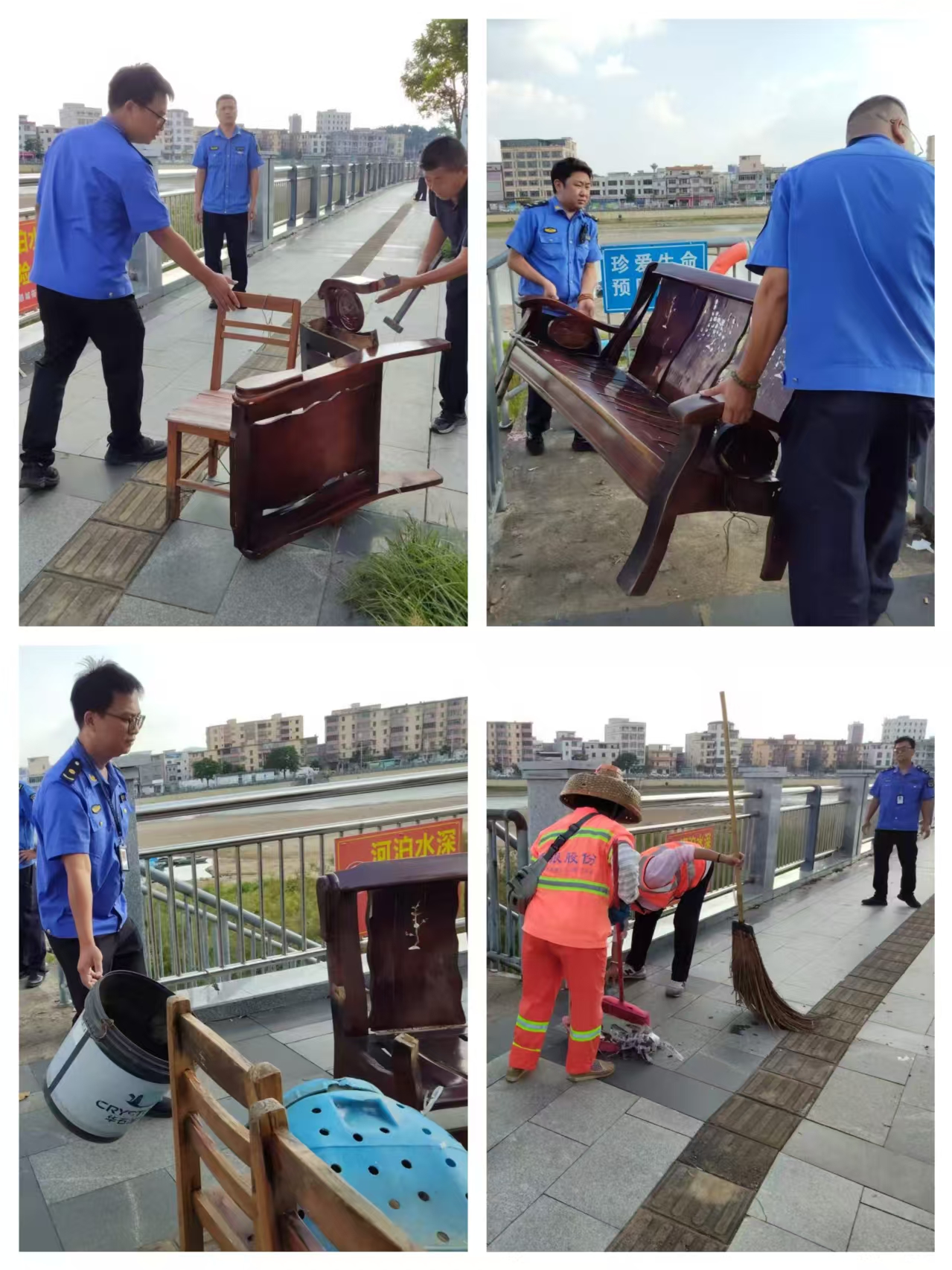 市城市管理和综合执法局开展沿江西路市容环境专项整治工作